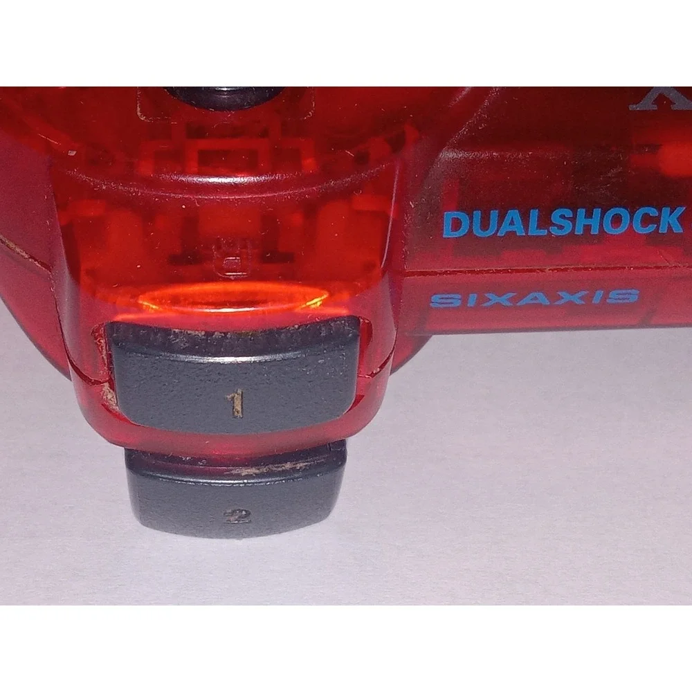 Official Sony DualShock 3 Wireless Controller – Crystal Red / Clear Red